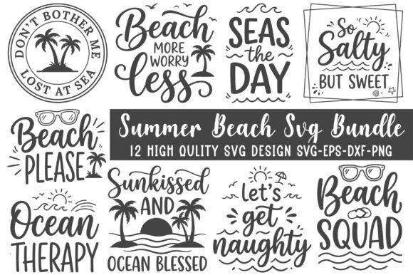 Download Summer Beach Svg Bundle - Beach svg bundle Collection
