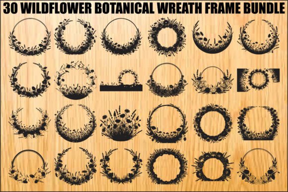 Download Wildflower Botanical Wreath Bundle - Botanical Collection