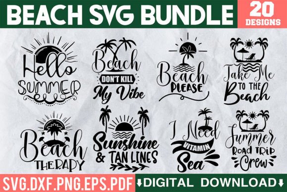 Download Beach SVG Bundle - Beach svg bundle Collection