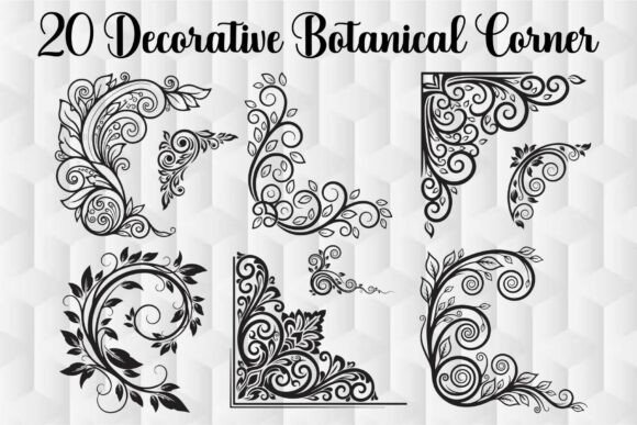 Download Decorative Botanical Corner - Botanical Collection