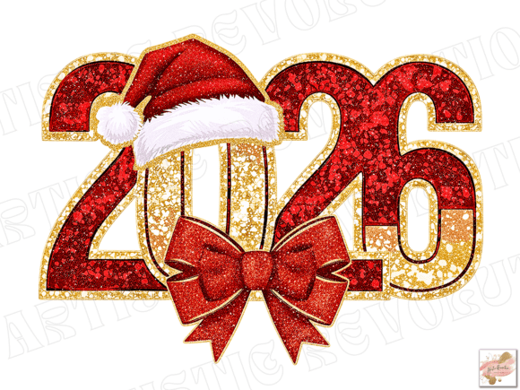 Download Glitter Happy New Year 2026 Png - Happy new year Collection