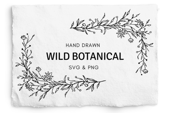 Download Botanical Corners SVG, Laser Engraving - Botanical Collection