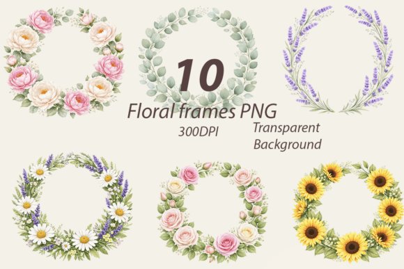 Download Botanical Frame PNG Bundle - Botanical Collection