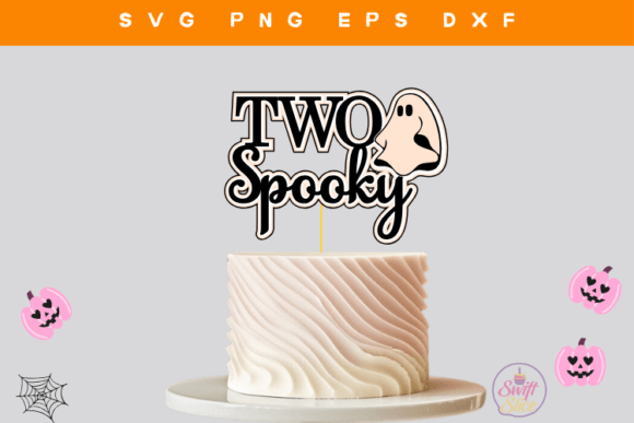Download Two Spooky Layered Halloween Cake Topper - Premium Resources