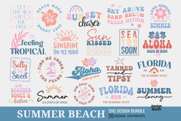 Download Retro Summer Beach SVG Bundle - Beach svg bundle Collection