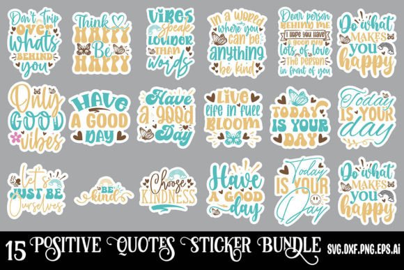 Download Positive Quotes Sticker Bundle - Positive quotes Collection