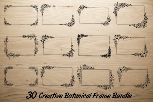 Download 30 Creative Botanical Frame Bundle - Botanical Collection