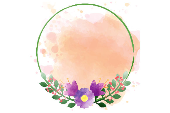 Download Watercolor Spring Wreath - Spring wreath Collection