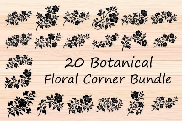 Download Botanical Floral Corner Bundle - Botanical Collection