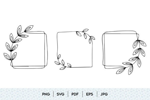 Download Botanical Frame SVG Bundle - Botanical Collection