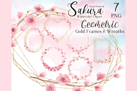 Download Spring Wreath Clipart, Floral Gold Frame - Spring wreath Collection
