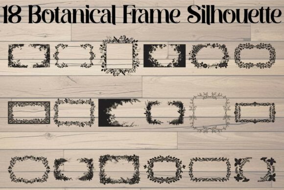 Download Botanical Frame Silhouette - Botanical Collection