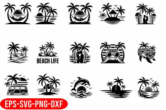 Download Tropical Beach SVG Bundle,Beach Life SVG - Beach svg bundle Collection