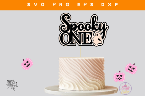 Download Spooky One Layered Cake Topper SVG - Premium Resources